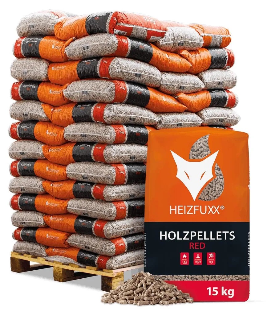 Holzpellets ENplus A1 6 mm – Palette 990 kg (66 × 15 kg)